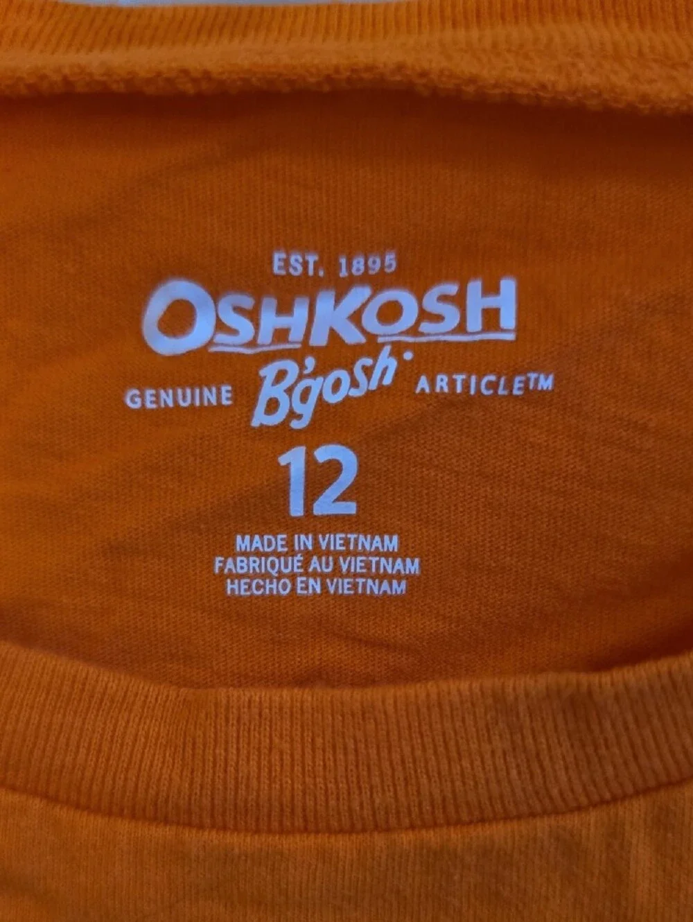 OshKosh B'gosh Orange Long-Sleeve Candycorn Sequin Unicorn Halloween Tee
